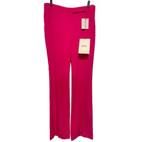 Alexander McQueen Pink Wide Leg Trousers Pants Women's 40 Luxury Capsule NWT